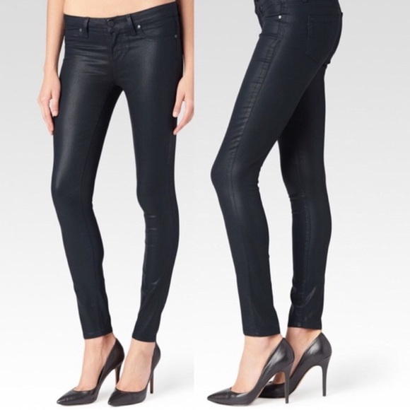 PAIGE Pants - PAIGE waxed verdugo ultra skinny black 29 8